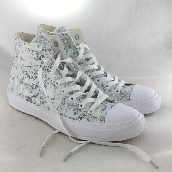 Converse Other - CONVERSE All Star II Reflective Wash Silver Shoes